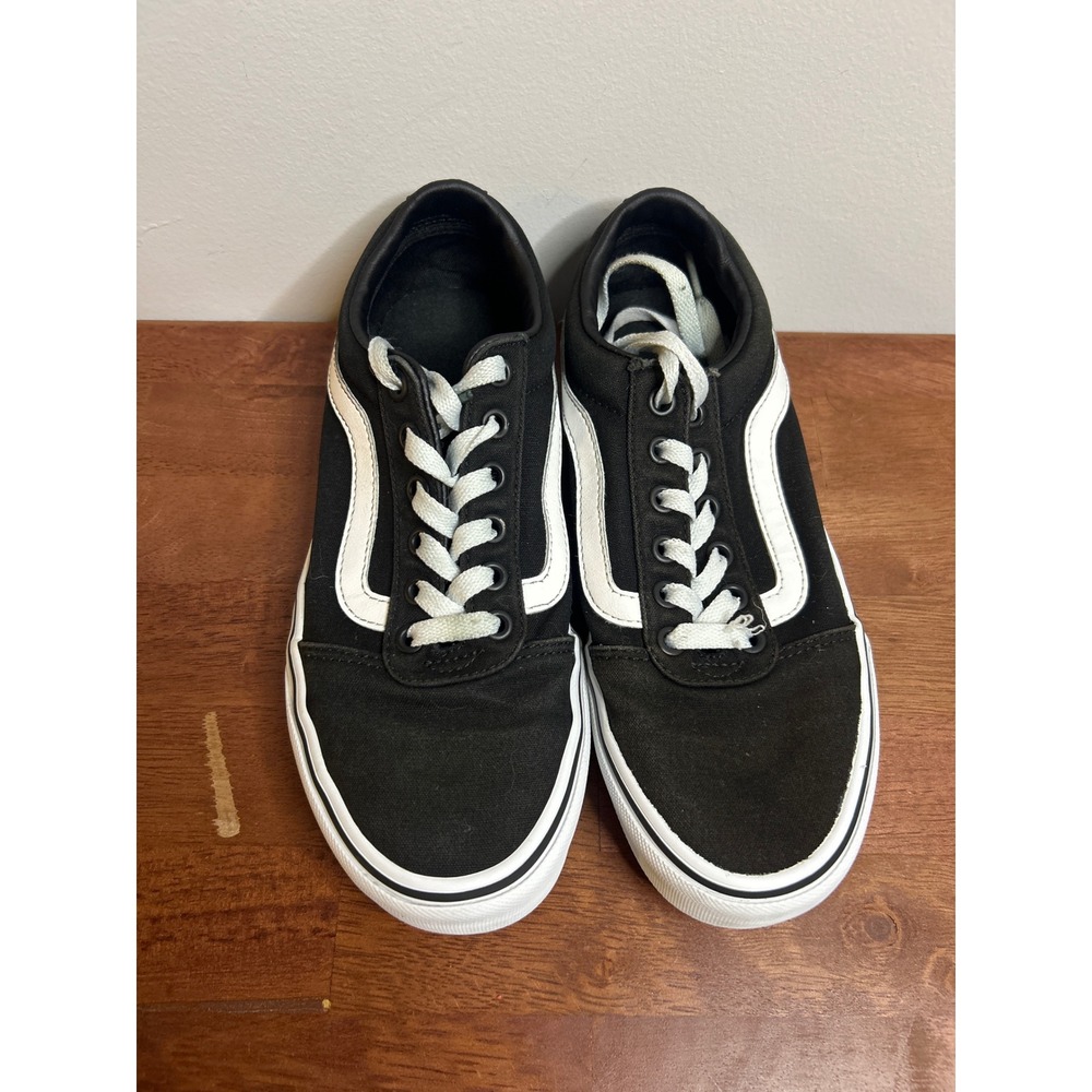 Vans Black Ward Low Top Sneakers Women Size 8